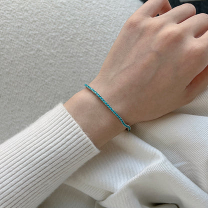 [Love Aura]Dazzling Exquisite Round Cut Daily Bracelet