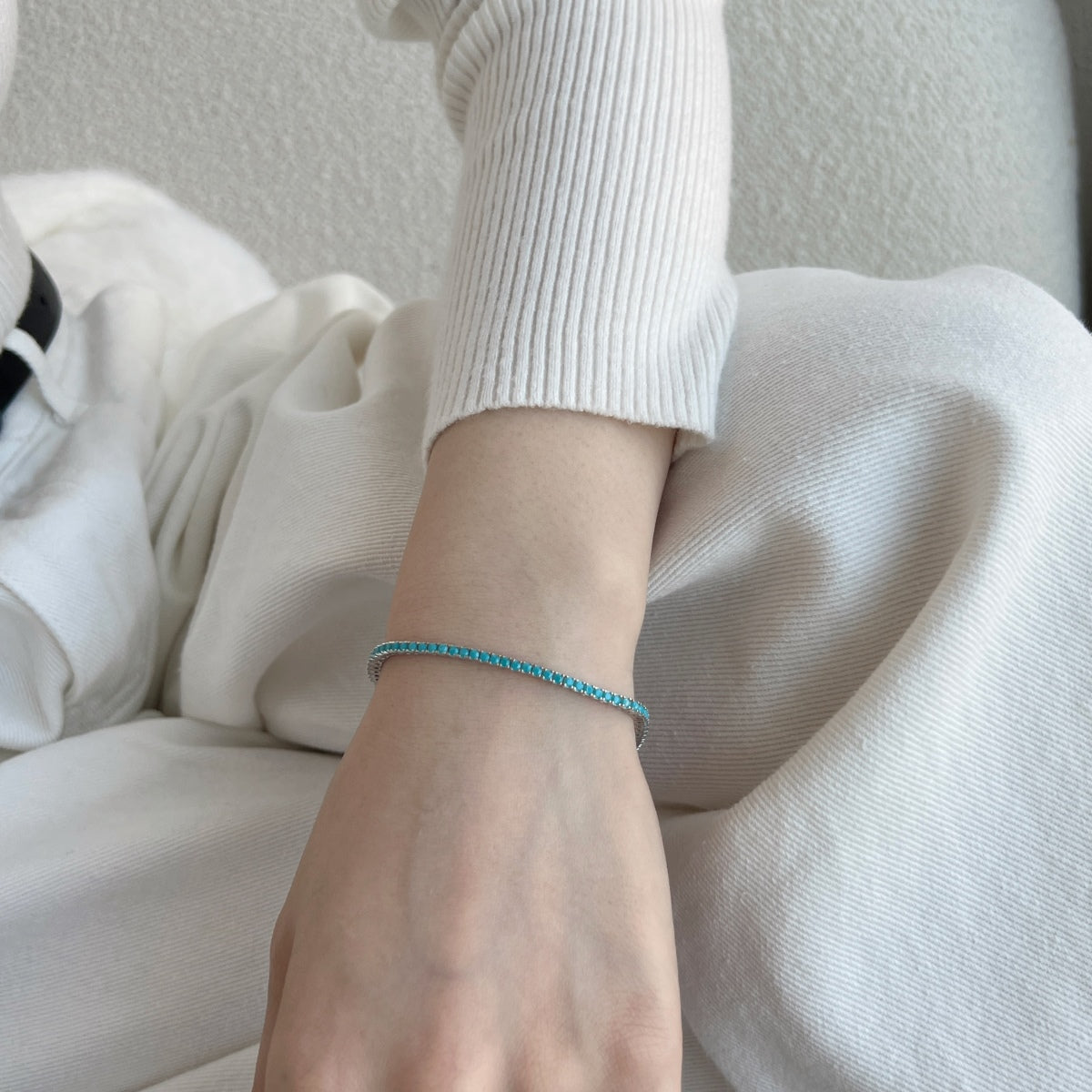 [Love Aura]Dazzling Exquisite Round Cut Daily Bracelet