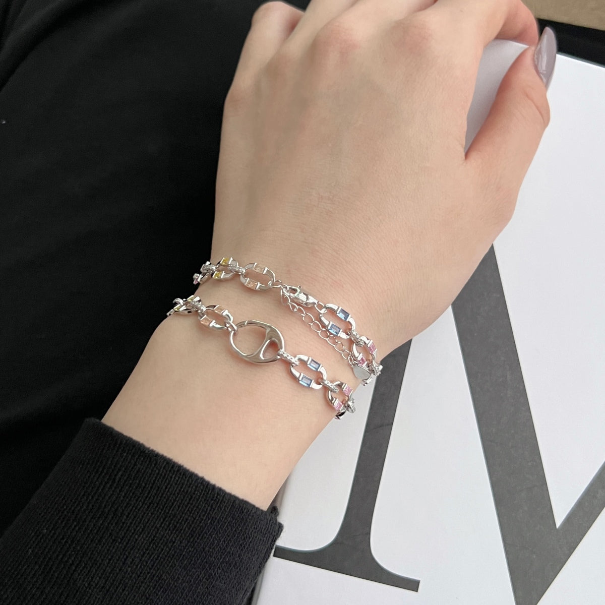 [Love Aura]Dazzling Colorful Daily Bracelet