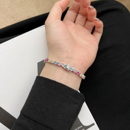 [Love Aura]Ornate Sparkling Multi Cut Party Bracelet