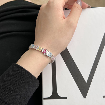 [Love Aura]Delicate Colorful Multi Cut Party Bracelet