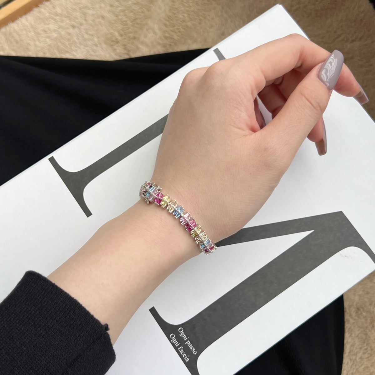 [Love Aura]Sparkling Exquisite Multi Cut Party Bracelet