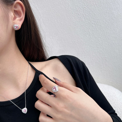 [Love Aura]Dazzling Heart Shape Lover Earrings