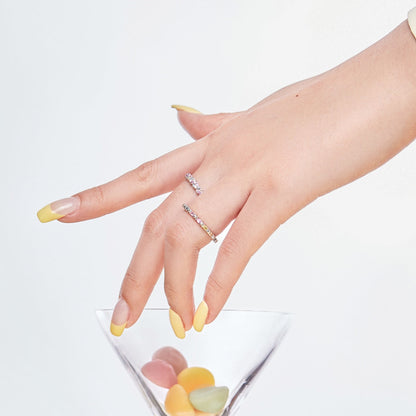 [Love Aura]Dainty Ebullient Round Cut Daily Ring