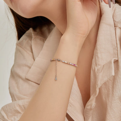 [Love Aura]Delicate Romantic Heart Shape Lover Bracelet