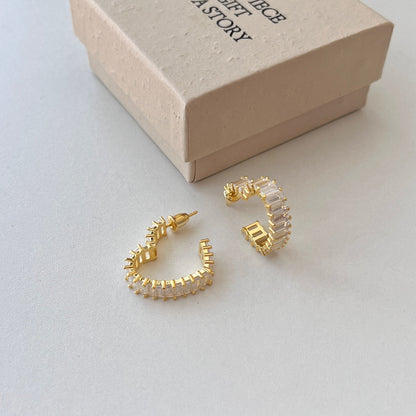 [Love Aura]Radiant Heart Cutout Earrings