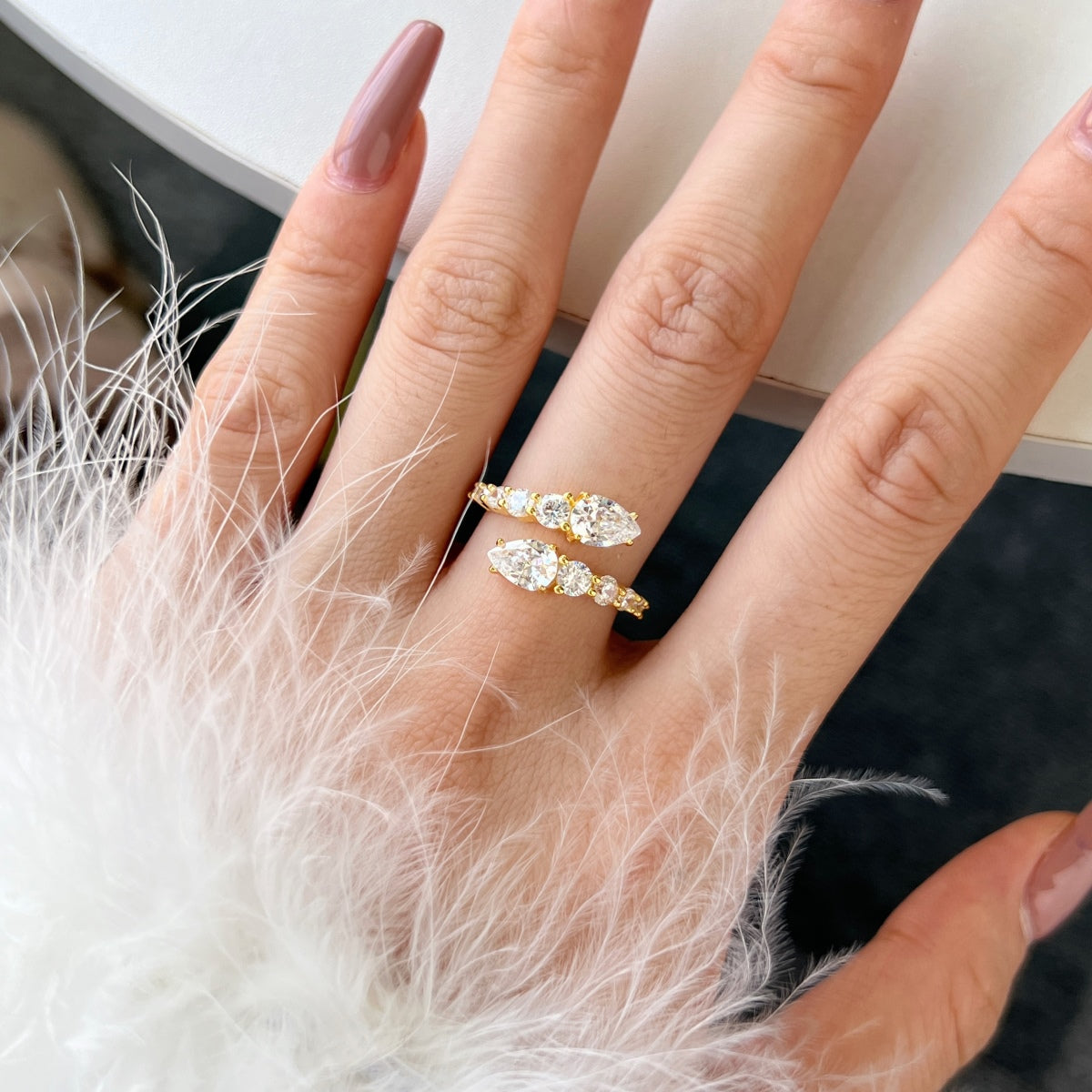 [Love Aura]Delicate Lively Snake Shape Daily Ring