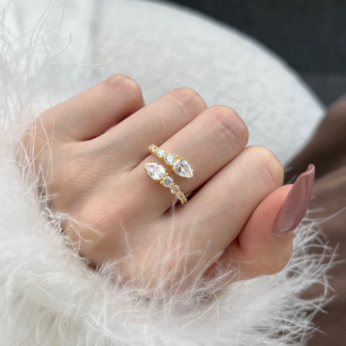[Love Aura]Delicate Lively Snake Shape Daily Ring