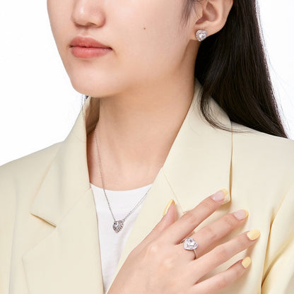 [Love Aura]Delicate Ebullient Heart Shape Wedding Ring