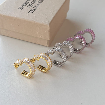 [Love Aura]Radiant Heart Cutout Earrings