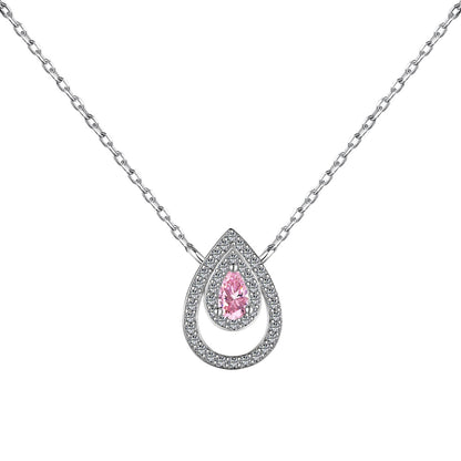 [Love Aura]Sparkling Pear Cut Necklace