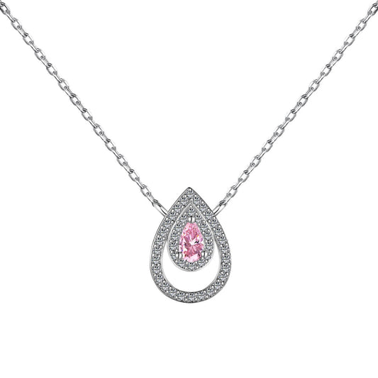 [Love Aura]Sparkling Pear Cut Necklace