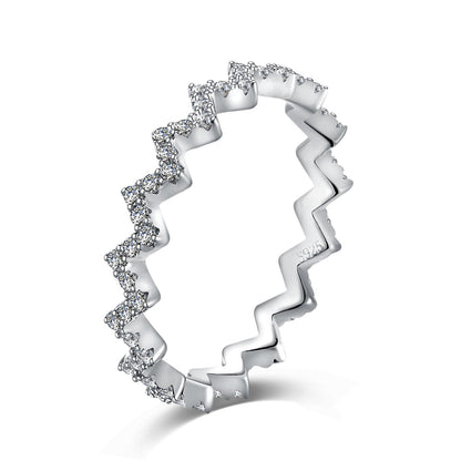 [Love Aura]Delicate Enchanting Wave Shape Daily Ring