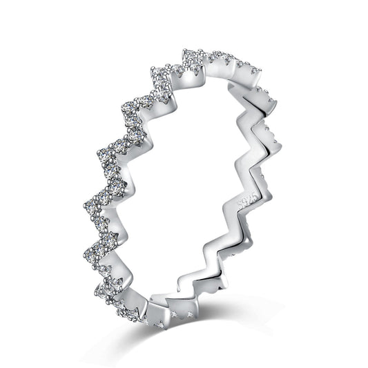 [Love Aura]Delicate Enchanting Wave Shape Daily Ring