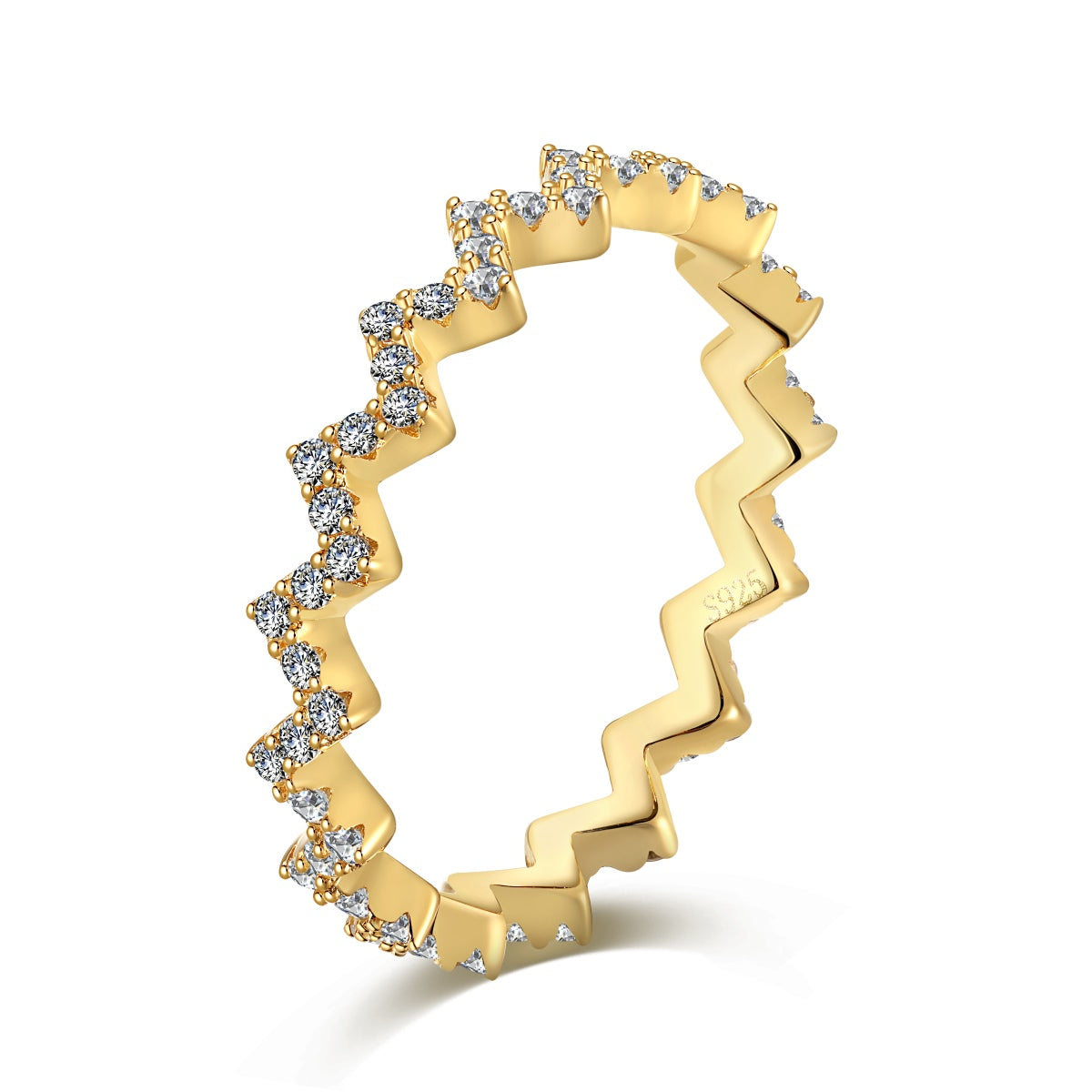 [Love Aura]Delicate Enchanting Wave Shape Daily Ring