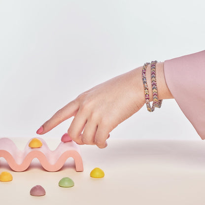 [Love Aura]Ornate Sparkling Round Cut Party Bracelet