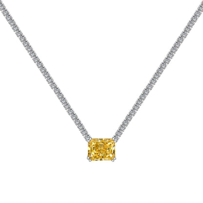 [Love Aura]4.0 Carat Elegant Radiant Cut Necklace