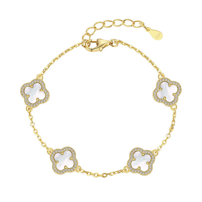 [Love Aura]Four-Leaf Clover Exquisite Bracelet