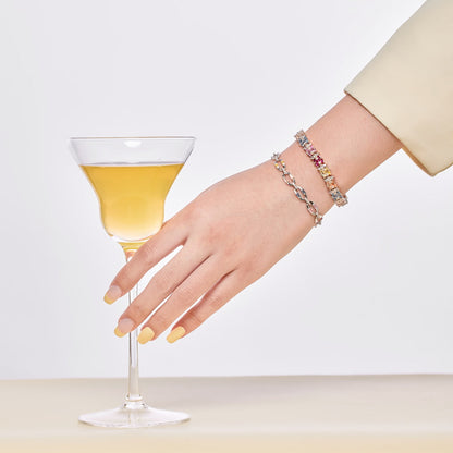 [Love Aura]Delicate Colorful Multi Cut Party Bracelet