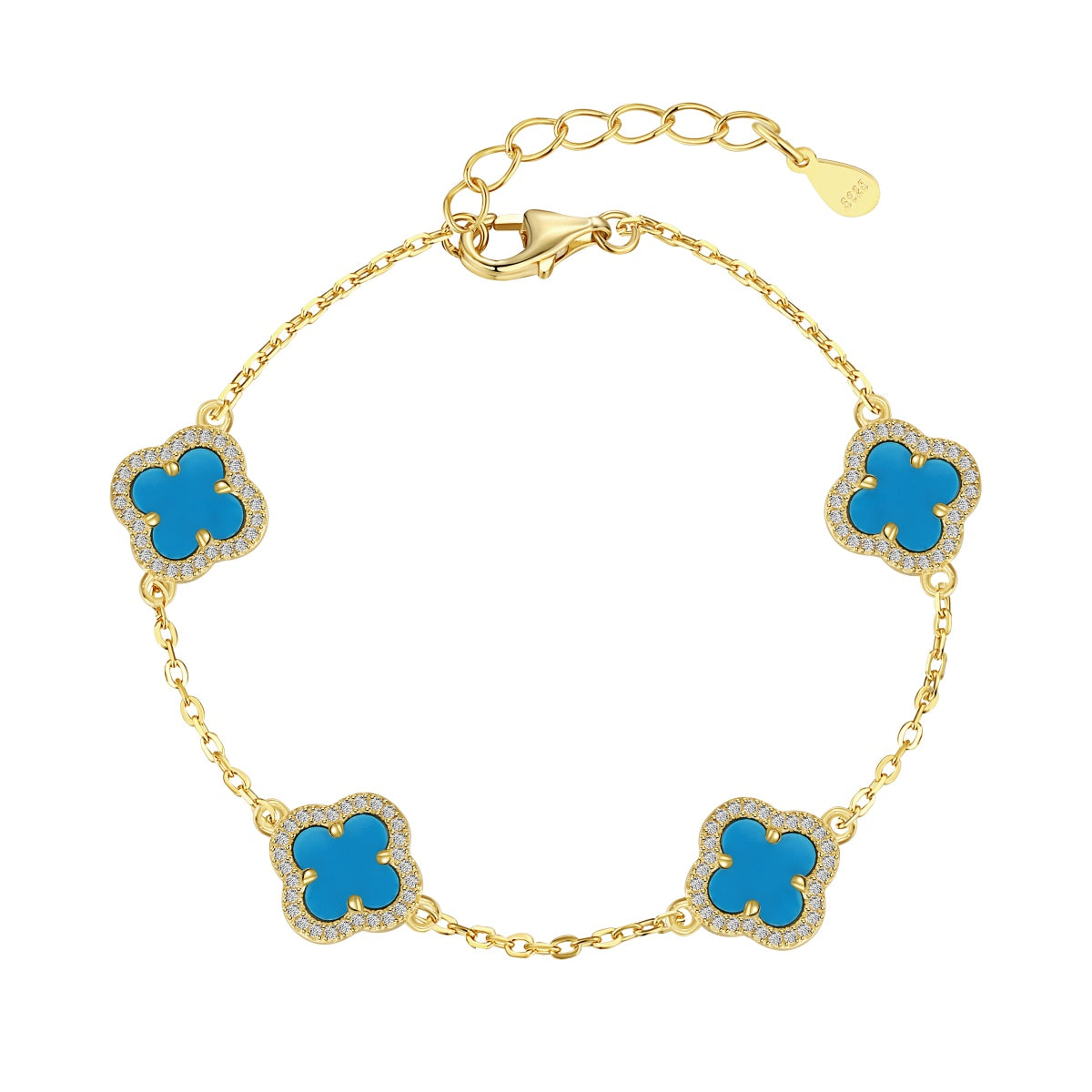 [Love Aura]Four-Leaf Clover Exquisite Bracelet