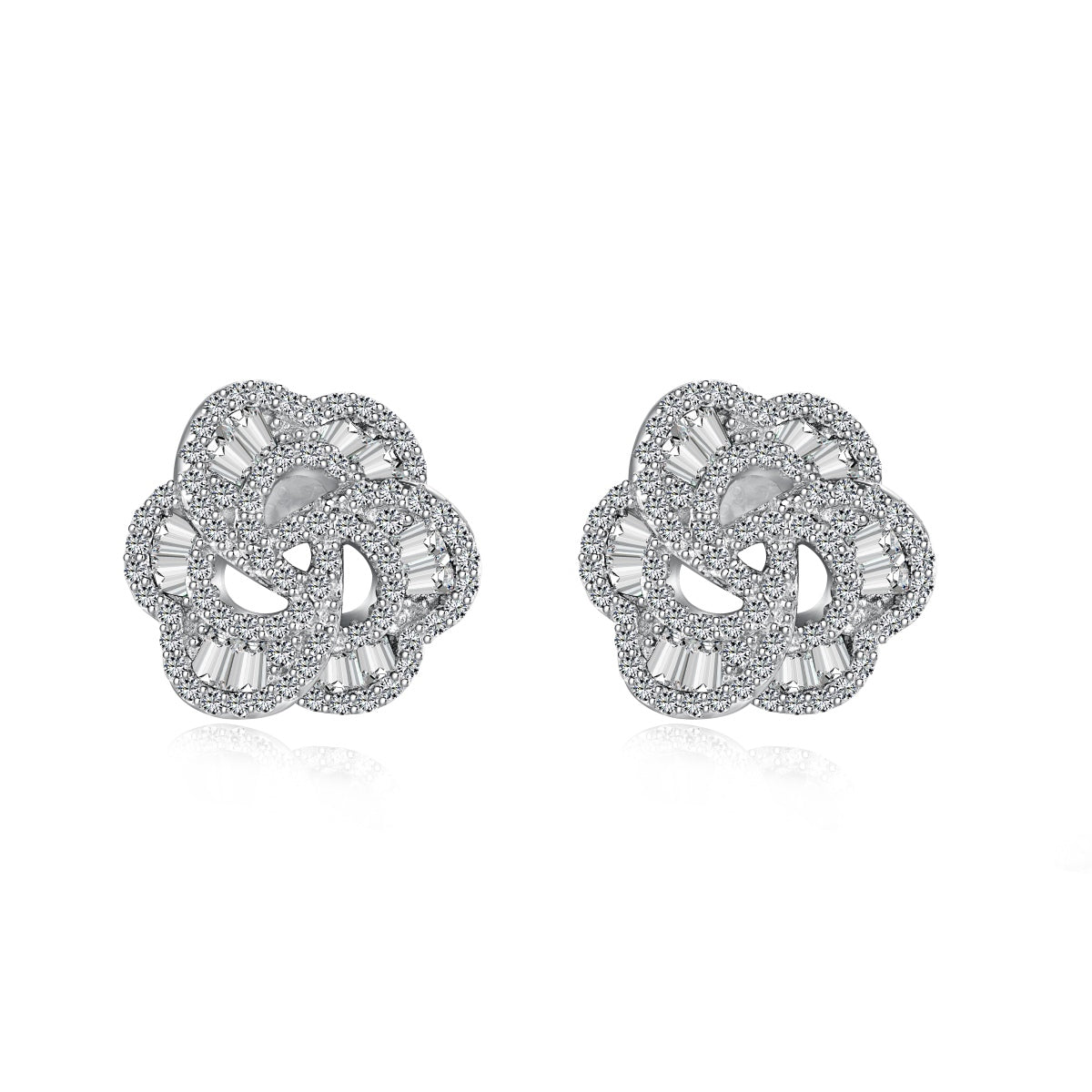 [Love Aura]Exquisite Flower Shape Daily Earrings