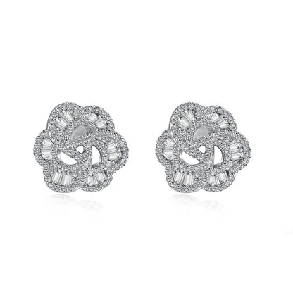 [Love Aura]Exquisite Flower Shape Daily Earrings