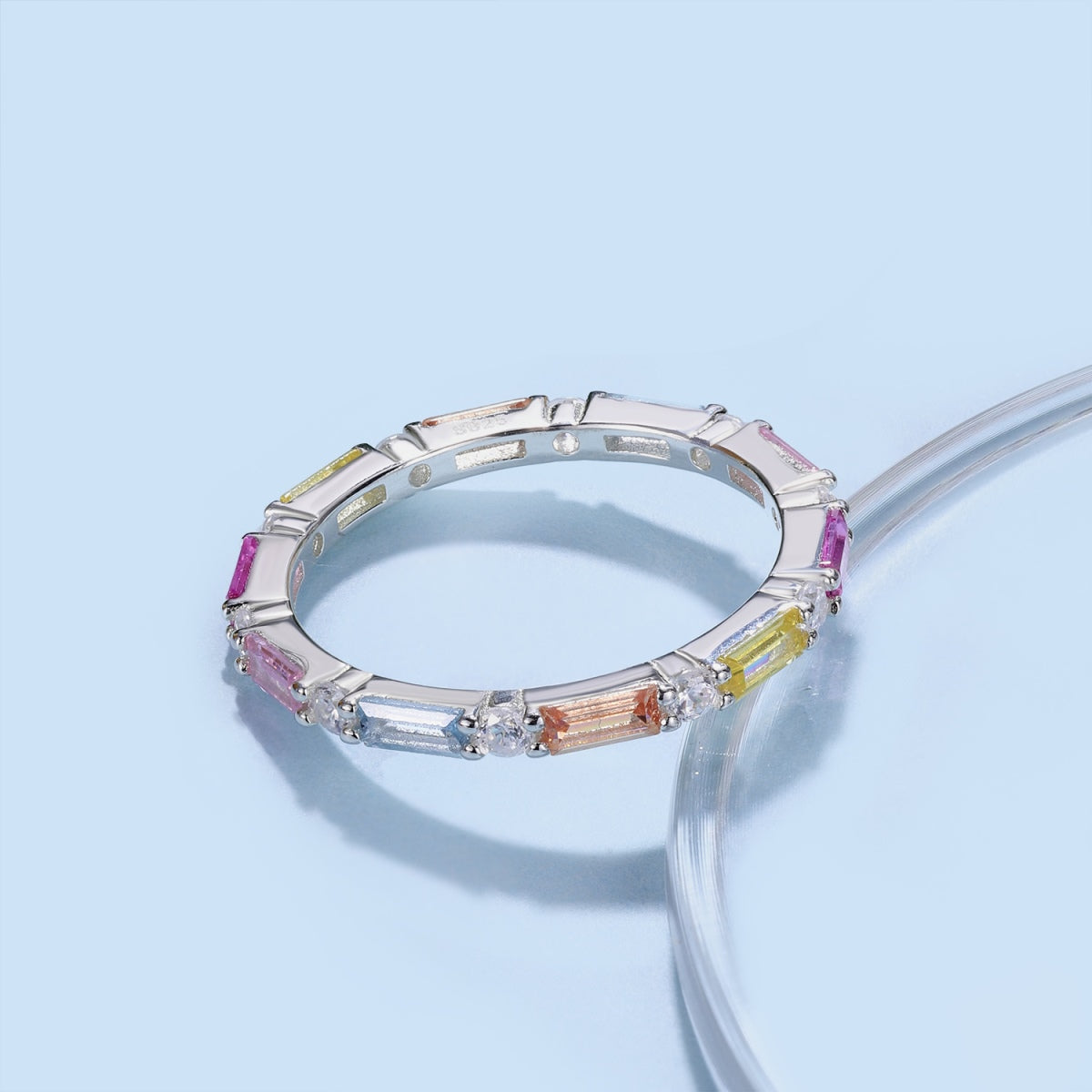 [Love Aura]Lively In Shades Elegant Radiant Cut Daily Ring