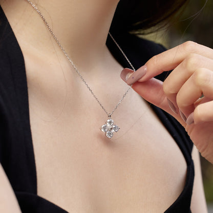[Love Aura]Four-Leaf Clover And Eight-Pointed Star Necklace