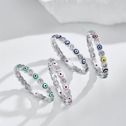 [Love Aura]Sparkling Vibrant Round Shape Daily Ring