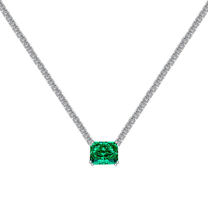 [Love Aura]4.0 Carat Elegant Radiant Cut Necklace