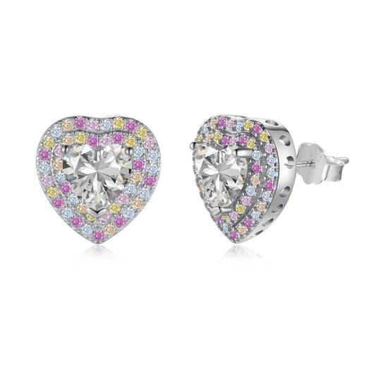 [Love Aura]Dazzling Heart Shape Lover Earrings