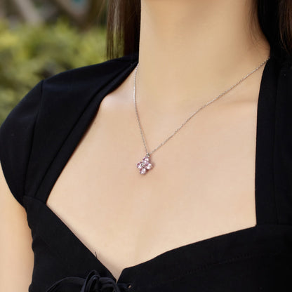 [Love Aura]Four-Leaf Clover And Eight-Pointed Star Necklace