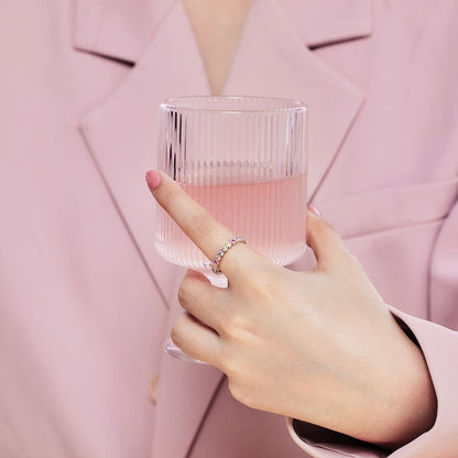 [Love Aura]Exquisite Colorful Round Cut Party Ring