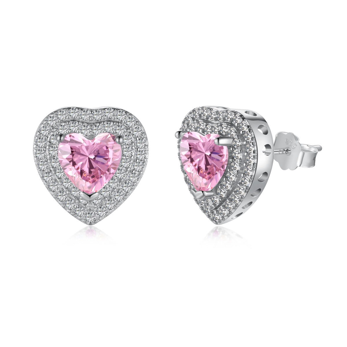 [Love Aura]Dazzling Heart Shape Lover Earrings