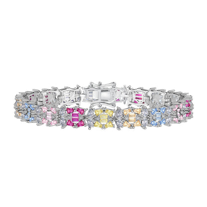 [Love Aura]Delicate Colorful Multi Cut Party Bracelet