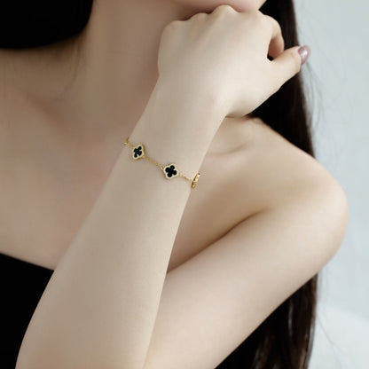 [Love Aura]Four-Leaf Clover Exquisite Bracelet