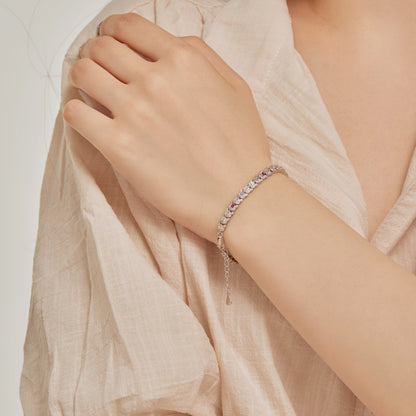 [Love Aura]Delicate Colorful Multi Cut Daily Bracelet