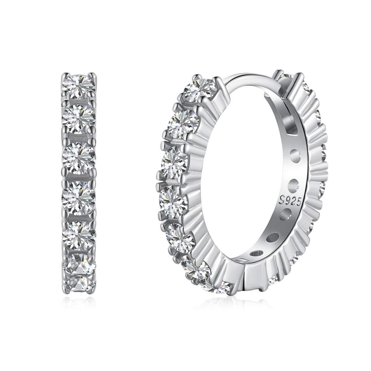 [Love Aura]Radiant Colorful Round Cut Earrings