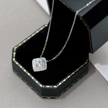 [Love Aura]Sparkling Asscher Cut Necklace