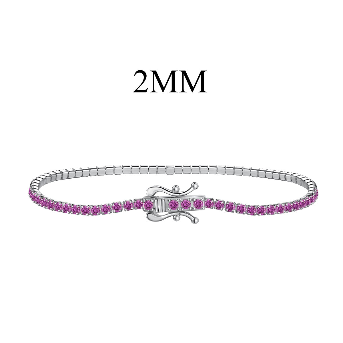 [Love Aura]Radiant Colorful Round Cut Party Bracelet