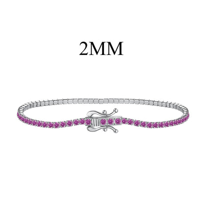 [Love Aura]Radiant Colorful Round Cut Party Bracelet