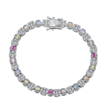 [Love Aura]Dazzling Radiant Multi Cut Daily Bracelet