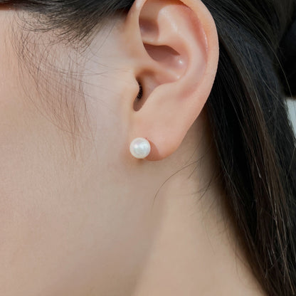 [Love Aura]Delicate Pearl Earrings