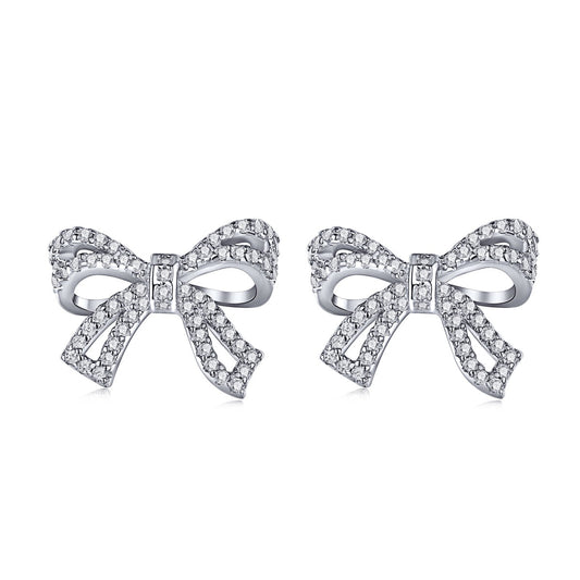 [Love Aura]Dainty Bow Shape Earrings