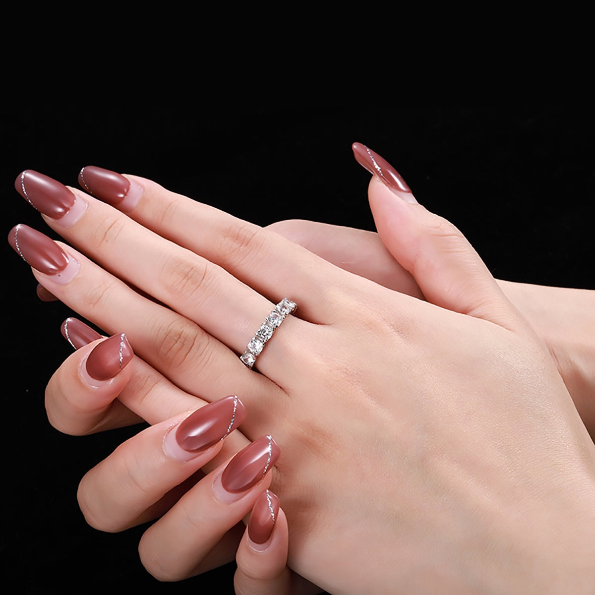 [Love Aura]Eternity Round Cut Tennis Ring