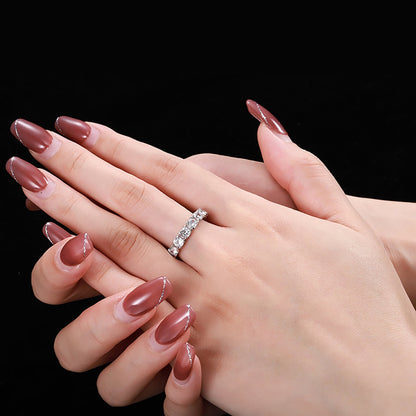 [Love Aura]Eternity Round Cut Tennis Ring