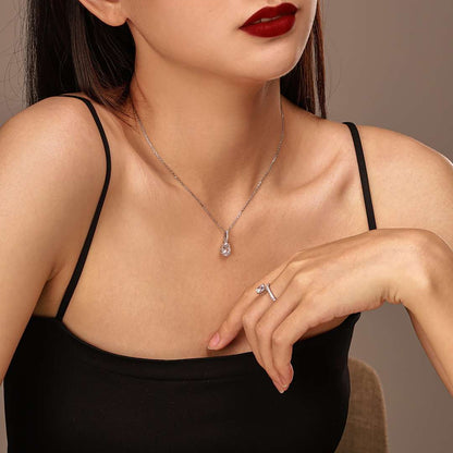 [Love Aura]Delicate Water Drop Shape Fashion Necklace