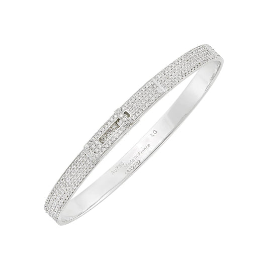 [Love Aura]HM KELLY BRACELET IN SILVER AND FULL PAVE DIAMOND