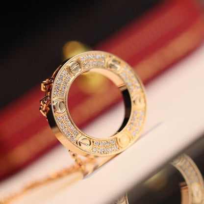 [Love Aura]LOVE NECKLACE ADJUSTABLE ROSE GOLD