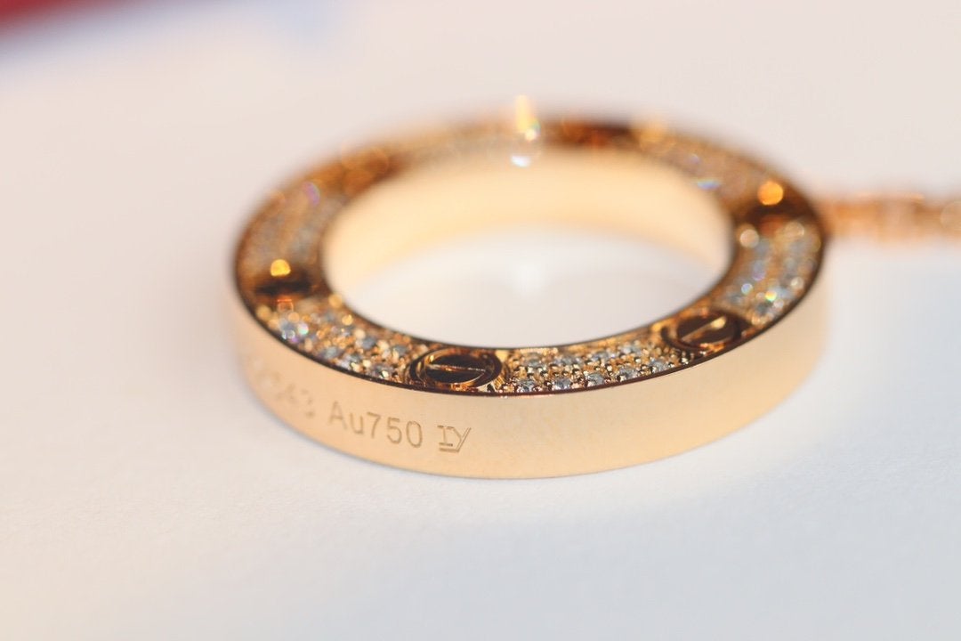 [Love Aura]LOVE NECKLACE ADJUSTABLE ROSE GOLD